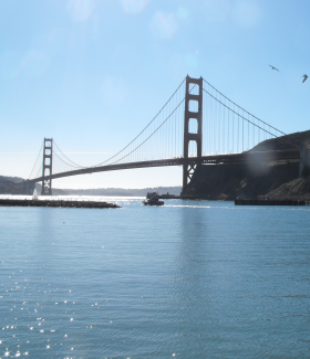Golden Gate Bridge seen from North East